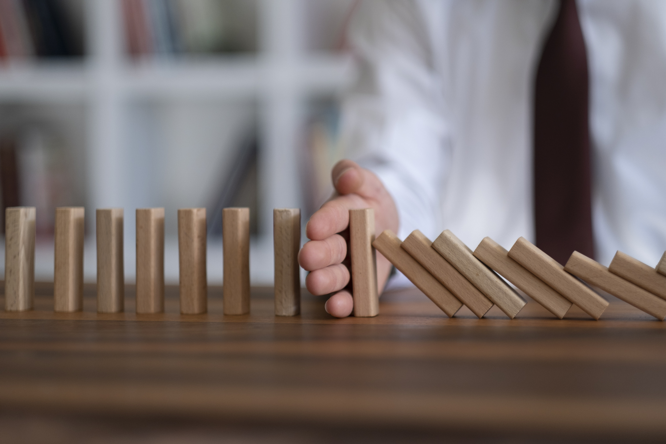 E&S Insurance - playing with dominos