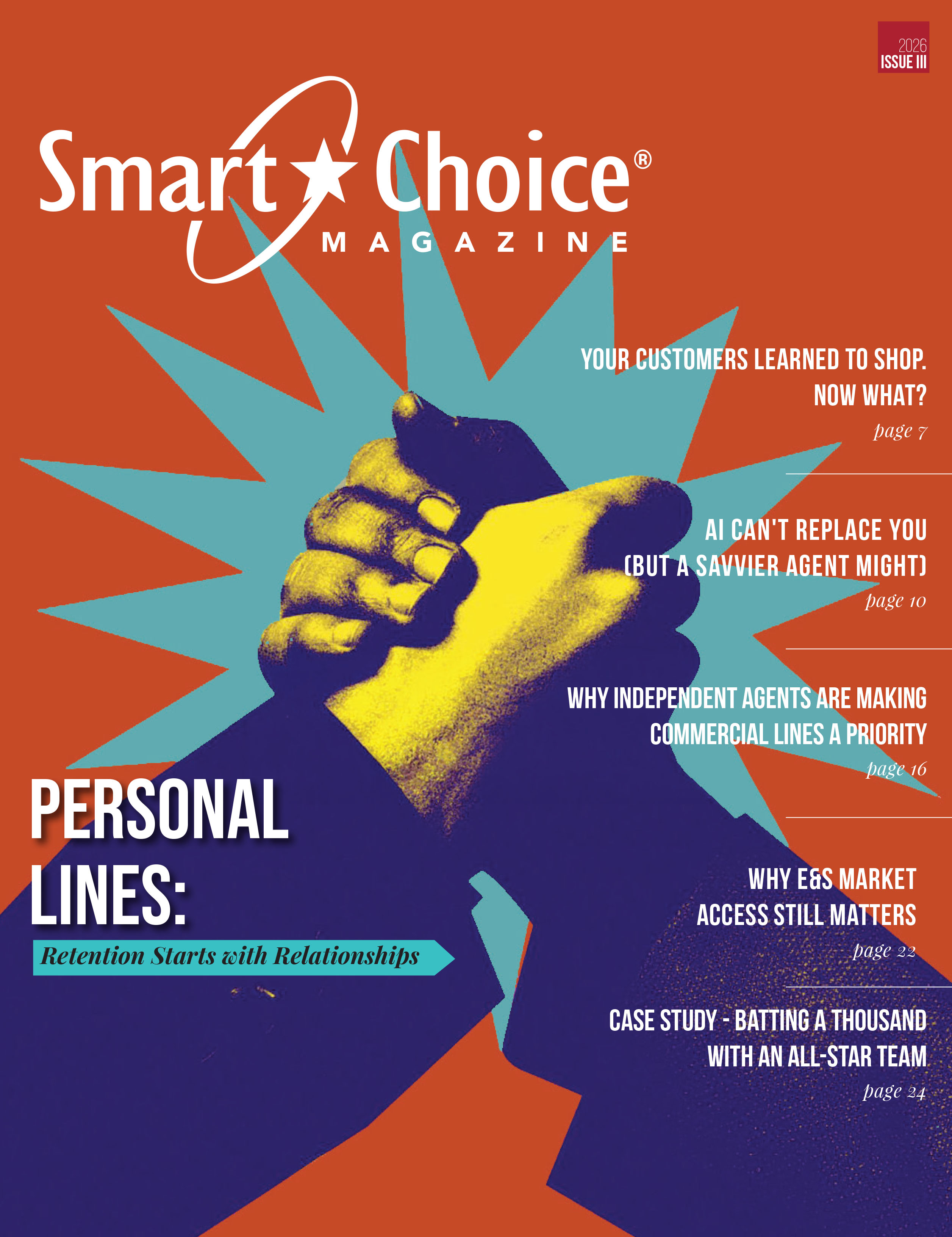Smart Choice Magazine 2026 Issue III cover – Personal Lines: Retention Starts with Relationships