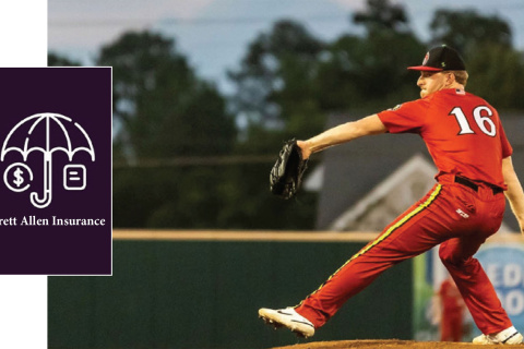 Brett Allen pitching and agency logo