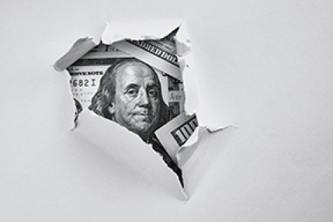 money behind paper