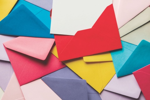 Colorful envelopes