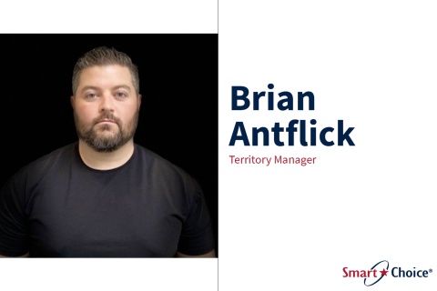 Brian Antflick (Territory Manager) headshot, smart choice logo