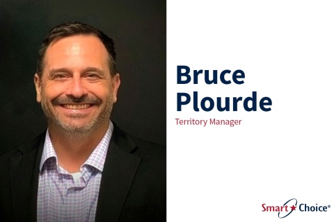 Bruce Plourde (Territory Manager) headshot, smart choice logo
