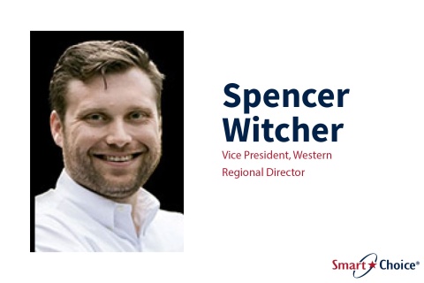 Spencer Witcher (Vice President, Western Regional Director) headshot, smart choice logo