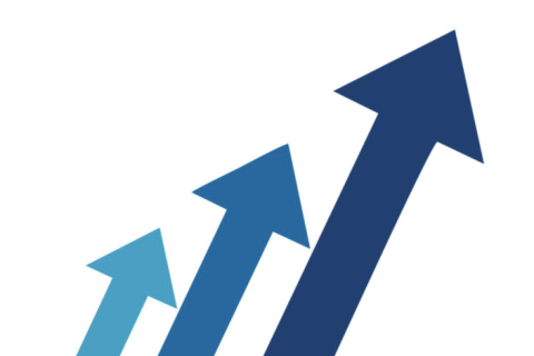 Slanted arrows pointing up