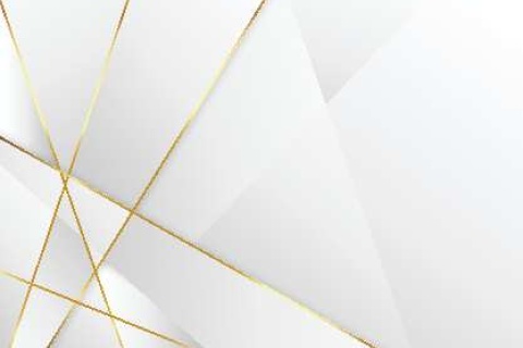 Graphic design with various shades of white and gray and gold crossing lines