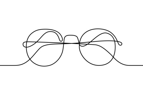 Line illustration of glasses