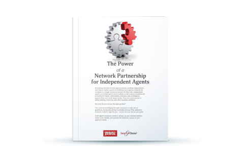 Cover of a whitepaper titled "The Power of a Network Partnership for Independent Agents."