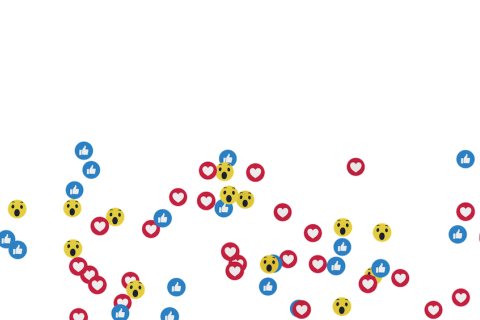 social media reaction icons