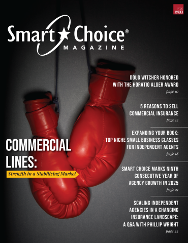 Cover of Magazine featuring red boxing gloves